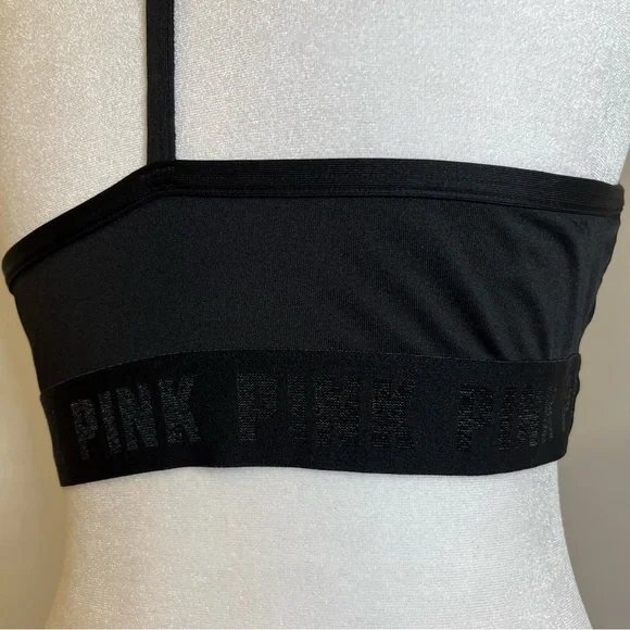 VICTORIAS SECRET PINK Black Wrap Bralette - FREE SHIPPING on Bundles $85+ - Picture 8 of 14